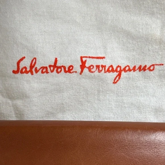 Salvatore Ferragamo Vintage Cognac Leather Flap Shoulder Crossbody Bag - Picture 2 of 16